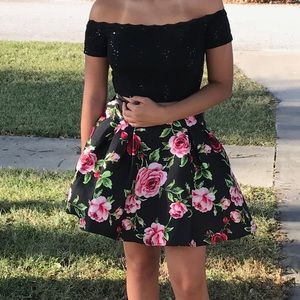 Two-piece homecoming dress
